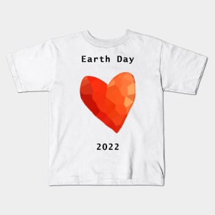 Red Heart Earth Day 2022 Kids T-Shirt